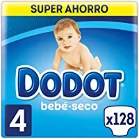 Los mejores  - Dodot Bebé-Seco Pañales Talla 4- 128 Pañales- con Canales de Aire